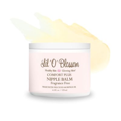 Lil 'O' Blossom Comfort Plus Nipple Balm 4 fl oz - Helps moisturize, comfort, and restore natural softness. Safe for breastfeeding baby