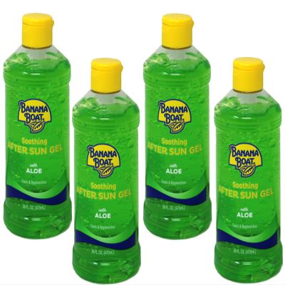 Edgewell Banana Boat Soothing After Sun Gel with Aloe, Cools & Replenishes, 16 fl oz (Pack of 4)