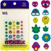 BioSwiss Psychedelic Pimple Patches, Hydrocolloid Acne Patch for Zits and Blemishes, Face and Skin Stickers, 72 Count view 1