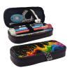 YHBLYKXP Paint Splatter Backdrop print Leather Flap Cosmetic Bag, Toiletry Organizer, Zipper Coin Purse, Cosmetic Case view 1