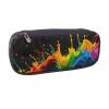 YHBLYKXP Paint Splatter Backdrop print Leather Flap Cosmetic Bag, Toiletry Organizer, Zipper Coin Purse, Cosmetic Case view 2