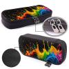 YHBLYKXP Paint Splatter Backdrop print Leather Flap Cosmetic Bag, Toiletry Organizer, Zipper Coin Purse, Cosmetic Case view 4