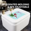 Pedicure Bowl, Footsie Bath Pedicure spa, Foot Bath spa, Foot soak tub, Portable Pedicure Bowl, Pedicure Spa Bathtub, Acrylic Pedicure Chair Shampoo Sink, Bath Basin for Foot Soaking(Silver) view 4