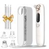 Blackhead Remover Pore Vacuum Kit for Face, 5 Adjustable Suction Levels Blackhead Extraction Tool, Face Suction Pore Cleaner with 4 Suction Heads, 4 Probes for Women & MenWhite view 1