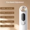 Blackhead Remover Pore Vacuum Kit for Face, 5 Adjustable Suction Levels Blackhead Extraction Tool, Face Suction Pore Cleaner with 4 Suction Heads, 4 Probes for Women & MenWhite view 2