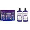 Dr Teal's Epsom Salt Soak & Foaming Bath Bundle with Melatonin & Lavender, 3 lb (Pack of 4) + 34 fl oz (Pack of 2) view 1