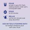 Dr Teal's Epsom Salt Soak & Foaming Bath Bundle with Melatonin & Lavender, 3 lb (Pack of 4) + 34 fl oz (Pack of 2) view 4