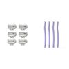 FLAMINGO Women's 5-Blade Razor Refills (6ct) & Facial Razors with Single Blade (4ct) Bundle view 1