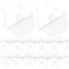 20pcs Plastic Chef Mask Anti-fog Nose Mouth Cover for Restaurant Supply Comfortable Food Serving Mask for Kitchen Catering and Public Use view 1