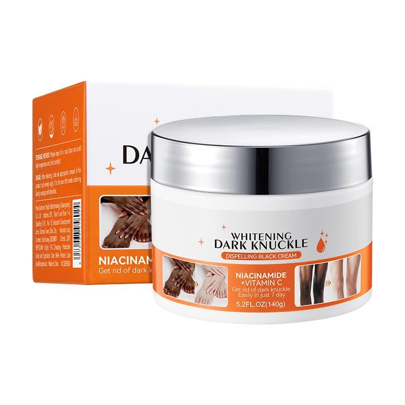 5.2oz Large Dark Knuckle Whitening Cream,Skin Bleaching For Dark Knees and Elbows,Body Moisturizing Strong Joint Whitening Cream for Clavicle,Neck,Niacinamide Vitamin C Dark Spot Corrector Remover
