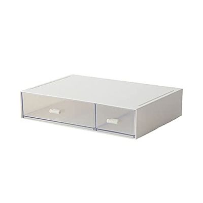 YXIANG56Q Makeup Box Desktop Drawer Storage BoxDesktop Finishing Storage Box Cosmetic Storage Box Facial Mask Skin Care Products Can Be Stacked Cosmetics and Perfume Organizer