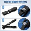 German Nail Clippers, Premium Stainless Steel Wide Jaw Anti Splash Design, Ultra Sharp Heavy Duty Ingrown Toenail Clippers with Ergonomic Lever, Perfect for Men,Women, and Seniors view 2