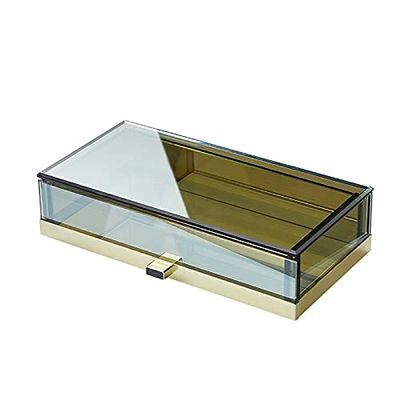 YXIANG56Q Makeup Box Simple Drawer Storage Box Skin Care Products Bathroom Desktop Storage Box Cosmetic Dressing Table Storage Rack Cosmetics and Perfume Organizer