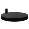 bemelux 9.84" Round Weighted Lamp Base, 12 lbs Low-Center Anti-Tip Base, Heavy Duty Replacement Base for Desk & Magnifying Lamps, Universal Fit for 0.5" Diameter Poles, Black view 1