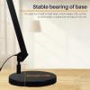 bemelux 9.84" Round Weighted Lamp Base, 12 lbs Low-Center Anti-Tip Base, Heavy Duty Replacement Base for Desk & Magnifying Lamps, Universal Fit for 0.5" Diameter Poles, Black view 2