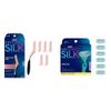 Schick Hydro Silk Dermaplaning Wand with 6 Blades and Hydro Silk Moisturizing Razor Blade Refills for Women with Shower Hanger, 6 Count view 1