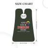 Custom Beard Bib Hair Catcher - Design with Picture Text, Personalized Beard Apron for Shaving & Hair Clippings, 2 Suction Cups view 3
