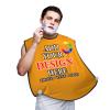 Custom Shaving Bib for Men Personalized Trimming Bib Catcher with Photo Text - 2 Suction Cups, for Father, Husband or Male Friend view 1