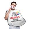 Custom Beard Bib Hair Catcher - Design with Picture Text, Personalized Beard Apron for Shaving & Hair Clippings, 2 Suction Cups view 1