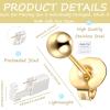 Ear Piercing Kit - 2 Pcs Self Disposable Ear Piercing Gun Built-in Earring Stud Low Pain at Home Piercer Kit Tool Easy Use for Salon 3mm (Gold Ball) view 2