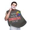 Custom Beard Bib Hair Catcher - Design with Picture Text, Personalized Beard Apron for Shaving & Hair Clippings, 2 Suction Cups view 1