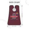 Custom Beard Bib Hair Catcher for Men, Personalized Non-Stick Grooming Beard Apron with 2 Suction Cups, for Husband Father view 3