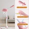 Face Steamer on Wheel Professional Ozone Face Steamer for Deep Facial Cleansing Pink view 3