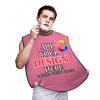 Custom Shaving Bib for Men Personalized Trimming Bib Catcher with Photo Text - 2 Suction Cups, for Father, Husband or Male Friend view 1