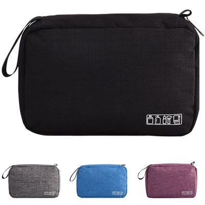 KICPUK Hanging Toiletry Bag Wash Bag Makeup Cosmetic Organizer for Women or Man,Foldable Compact Size, Super Durable Fabric Hanging Toiletry Bag(Black)