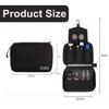 KICPUK Hanging Toiletry Bag Wash Bag Makeup Cosmetic Organizer for Women or Man,Foldable Compact Size, Super Durable Fabric Hanging Toiletry Bag(Black) view 2
