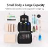KICPUK Hanging Toiletry Bag Wash Bag Makeup Cosmetic Organizer for Women or Man,Foldable Compact Size, Super Durable Fabric Hanging Toiletry Bag(Black) view 3