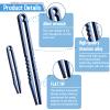 2 Pcs EDC Tweezers Titanium Tweezers Portable Titanium Alloy Tweezers Precision Tweezers Travel Portable Small Tweezer Pick Up Tweezers for Camping Outdoor Gadget(Blue) view 3