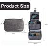 KICPUK Hanging Toiletry Bag Wash Bag Makeup Cosmetic Organizer for Women or Man,Foldable Compact Size,Super Durable Fabric Hanging Toiletry Bag (Grey) view 2