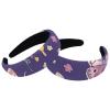 2 Pcs Wide Padded Headband Velvet Headbands Puffy Thick Hairbands Soft Hair bands for Women Girls Hair Accessories for Teen Girls,Butterflies Daisies view 1