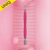 Staleks Pro Manicure Pusher UNIQ 10 Type 5  Silicone Handle  Narrow Rounded Pusher & Straight Blade view 3