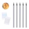 13G Body Piercing Needles,10pcs DJCIW Sterile Disposable Stainless Steel Needles for Ear, Nose, Navel, Nipple, Lip -High Precision view 1
