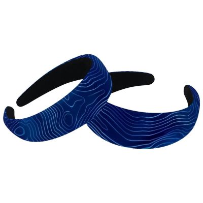 IROLSKDNFH 2 Pack Headbands for Women Girls, Curvy Wave Non Slip Wide Head Band Fashion Hair Hoop Padded Hairband for Washing Face, SPA, Makeup