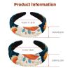 2 Pcs Wide Padded Headband Velvet Headbands Puffy Thick Hairbands Soft Hair bands for Women Girls Hair Accessories for Teen Girls,Alpaca Pattern view 3