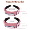 2 Pcs Wide Padded Headband Velvet Headbands Puffy Thick Hairbands Soft Hair bands for Women Girls Hair Accessories for Teen Girls,Teeth Pattern view 3