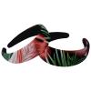 2 Pcs Wide Padded Headband Velvet Headbands Puffy Thick Hairbands Soft Hair bands for Women Girls Hair Accessories for Teen Girls,Flamingos Tropical view 1