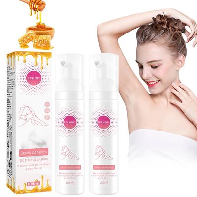 Beeswax Hair Removal Mousse Hair Removal Spray Foam Gentle Skin Friendly Moisturize Nourish Fast Hairs Removal For Women And Men