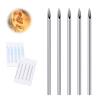 14G Body Piercing Needles,10pcs DJCIW Sterile Disposable Stainless Steel Needles for Ear, Nose, Navel, Nipple, Lip -Safe and Hygienic view 1