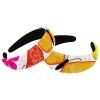 2 Pcs Wide Padded Headband Velvet Headbands Puffy Thick Hairbands Soft Hair bands for Women Girls Hair Accessories for Teen Girls,Butterfly Flower view 1