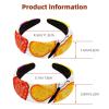 2 Pcs Wide Padded Headband Velvet Headbands Puffy Thick Hairbands Soft Hair bands for Women Girls Hair Accessories for Teen Girls,Butterfly Flower view 3