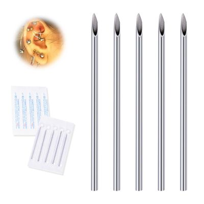 15G Body Piercing Needles,10pcs DJCIW Sterile Disposable Stainless Steel Needles for Ear, Nose, Navel, Nipple, Lip -Professional Piercing Tool