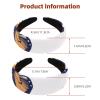 2 Pcs Wide Padded Headband Velvet Headbands Puffy Thick Hairbands Soft Hair bands for Women Girls Hair Accessories for Teen Girls,Butterflies view 3