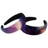 2 Pcs Wide Padded Headband Velvet Headbands Puffy Thick Hairbands Soft Hair bands for Women Girls Hair Accessories for Teen Girls,Wolf Galaxy view 1