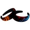 2 Pcs Wide Padded Headband Velvet Headbands Puffy Thick Hairbands Soft Hair bands for Women Girls Hair Accessories for Teen Girls,Fire Dog view 1