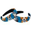 2 Pcs Wide Padded Headband Velvet Headbands Puffy Thick Hairbands Soft Hair bands for Women Girls Hair Accessories for Teen Girls,Dogs Cats Paws view 1