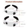 2 Pcs Wide Padded Headband Velvet Headbands Puffy Thick Hairbands Soft Hair bands for Women Girls Hair Accessories for Teen Girls,Dog Paws view 3